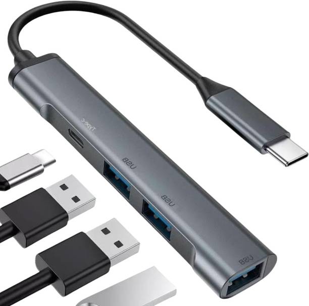 WEROX It features one USB 3.0 port and three USB 2.0 ports USB C Hub 4 in 1 Multiport data transfer speed of up to 5 Gbps,speed of 480 Mbps. USB Hub