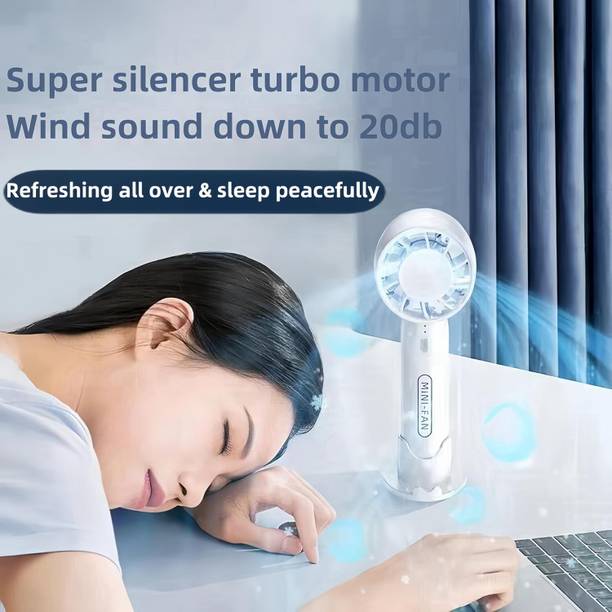 Viraan F10 White Fan Portable Mini Cooling Fan for Desk and Travel F10 WHITE FAN_60 USB Fan