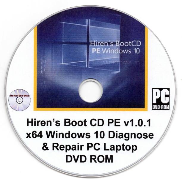 TekyMeky Hiren’s Boot CD PE (v1.0.1) x64 Windows 10 Diagnose & Repair PC Laptop DVD ROM