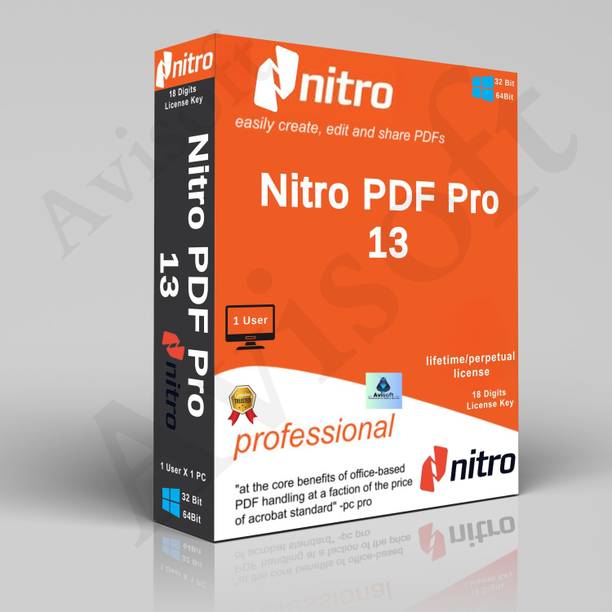 avisoft Nitro PDF Pro 13 | Latest 2024 Edition | PDF Editor & All PDF Solutions |