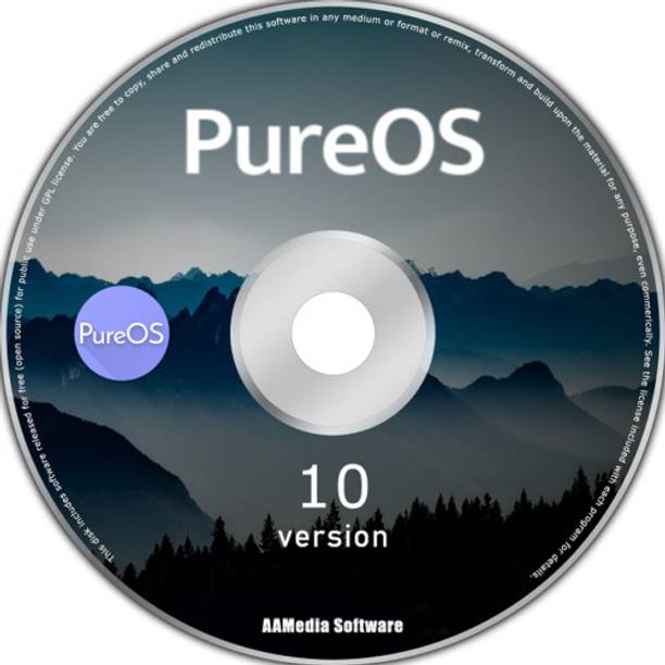 TekyMeky PureOS 10 64bit Live Bootable DVD Rom Linux Operating System (Debian)