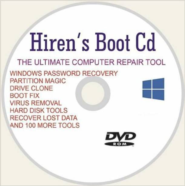 TekyMeky Hiren's Boot Disc For Computer Recovery Fix & Repair Windows 7 8 10 DVD