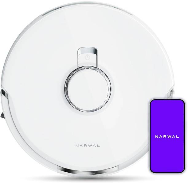 Narwal Freo X Plus Robotic Floor Cleaner with 7800Pa Suction, 7 Weeks Storage, Zero Tangle Brush, 5200mAh Battery, 3D Mapping, Google Home, Alexa, Siri & App Compatible, 254 Mins (WiFi Connectivity)