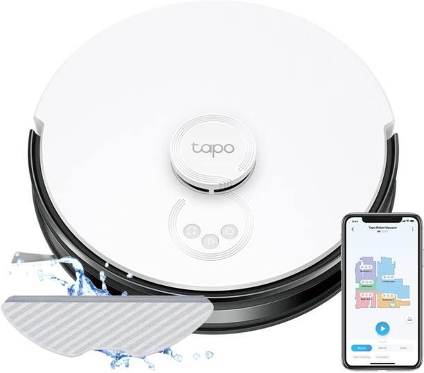 TP-Link LiDAR Navigation Robot Vacuum & Mop Robotic Floor Cleaner with 2 in 1 Mopping and Vacuum, Swappable Battery (WiFi Connectivity, Google Assistant and Alexa)