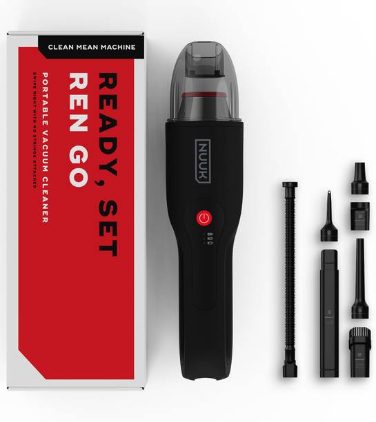Nuuk Ren GO Car Vacuum Cleaner 11KPa,Cordless , 2X More Power, 7 Attachments + Storage Bag, Dual Filtration with HEPA, BLDC Motor,