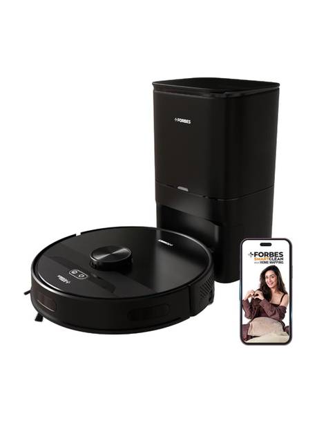 EUREKA FORBES SmartClean with Auto Bin S2 Robotic Floor Cleaner 9000Pa (WiFi Connectivity, Google Assistant and Alexa) Black