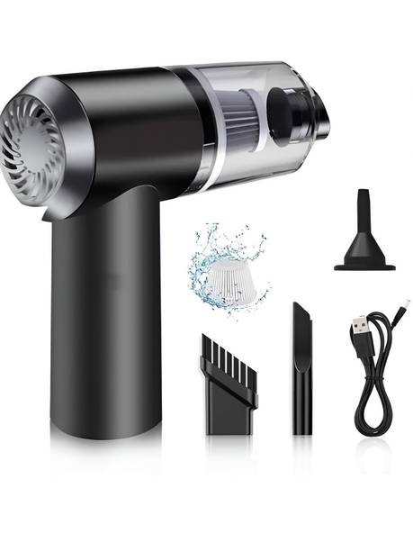 Kishna Enterprise 3 in 1 Portable Handheld Vacuum Cleaner for Home & Car | Cordless Vacuum Cleaner