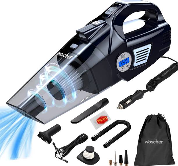 वॉस्चर 578D 2in1 Digital Portable 150 psi टायर एयर पंप फॉर कार एंड बाइक