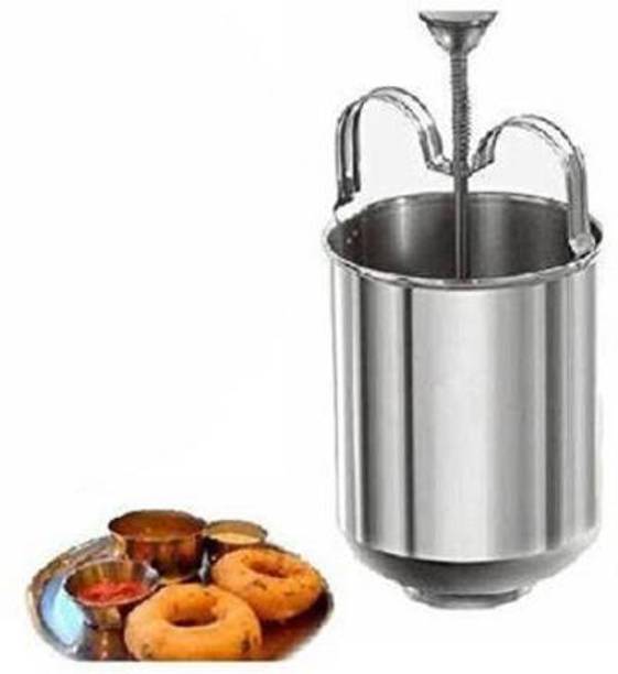 DHARMISHO MEDUVADA Maker for Perfectly Shaped & Crispy Medu Vada Maker , Hygienic Without Any Hassle, Vada Machine (Silver) Vada Maker