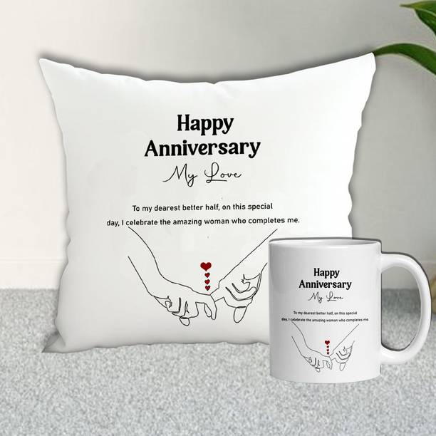 ME&YOU Cushion, Mug Gift Set