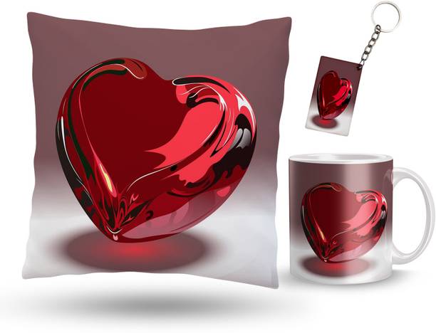 Dreamcart Cushion, Mug, Keychain Gift Set