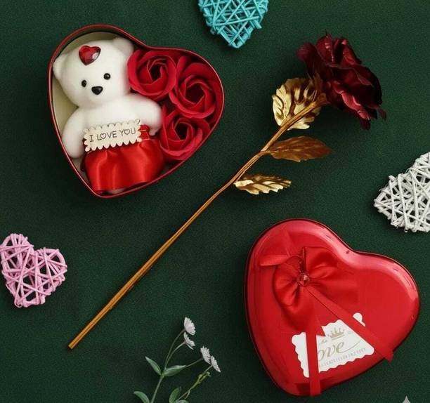 ALLFORSALES Artificial Flower, Showpiece Gift Set