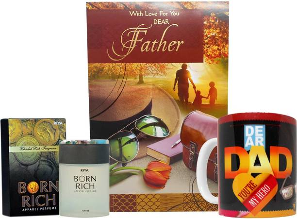 Saugat Traders Greeting Card, Mug, Perfume Gift Set