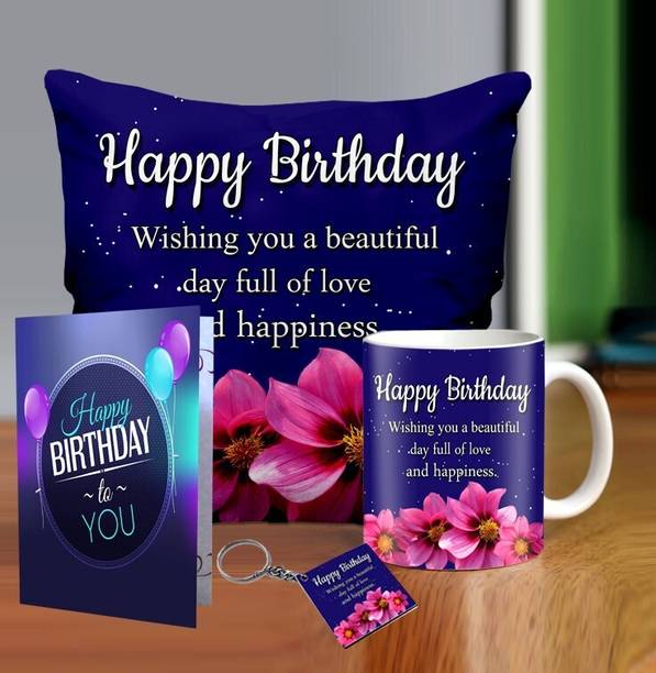 ME&YOU Cushion, Mug, Greeting Card Gift Set