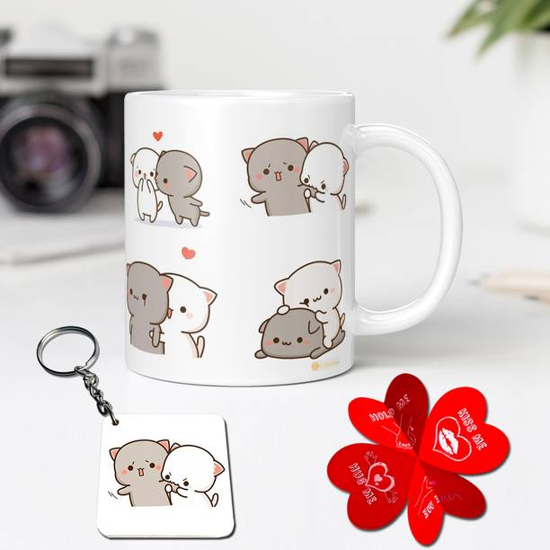 GiftsOnn Mug, Keychain, Greeting Card Gift Set