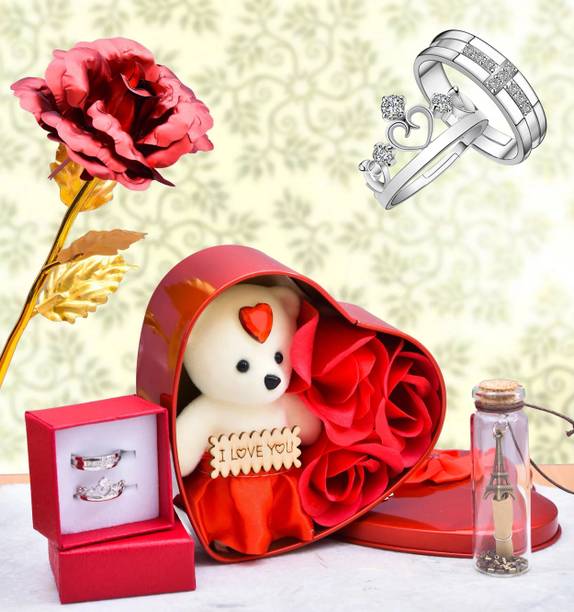 THE CLICK INDIA Message Pills, Soft Toy, Artificial Flower, Jewellery Gift Set