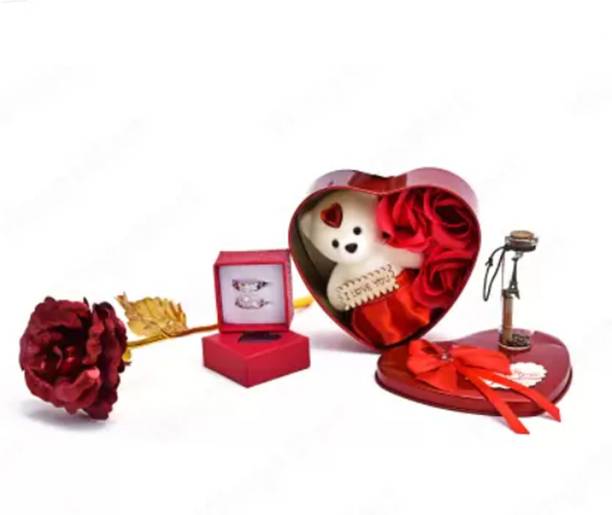 KHUSHA CREATIONS Artificial Flower, Jewellery, Soft Toy, Message Pills Gift Set