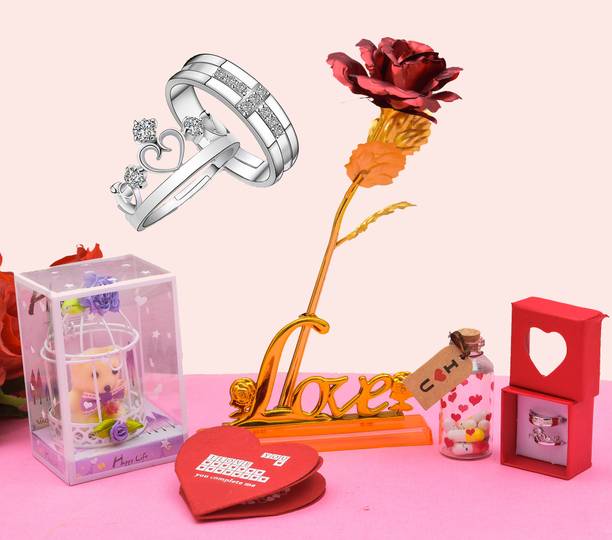 PRIDE STORE Artificial Flower, Jewellery, Greeting Card, Soft Toy, Message Pills Gift Set