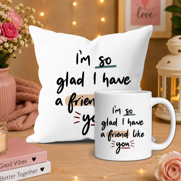 ME&YOU Cushion, Mug Gift Set