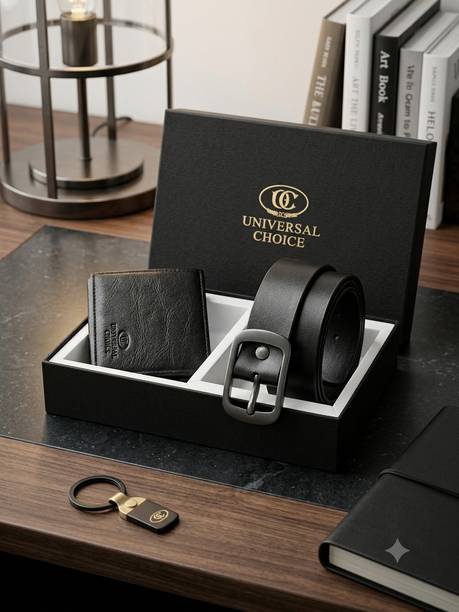 UNIVERSALCHOICE Belt, Wallet Gift Set