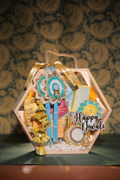 The purple sunset Flower Basket Gift Set
