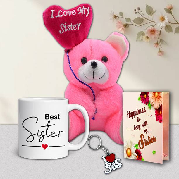 ME&YOU Mug, Greeting Card, Key Ring, Soft Toy Gift Set
