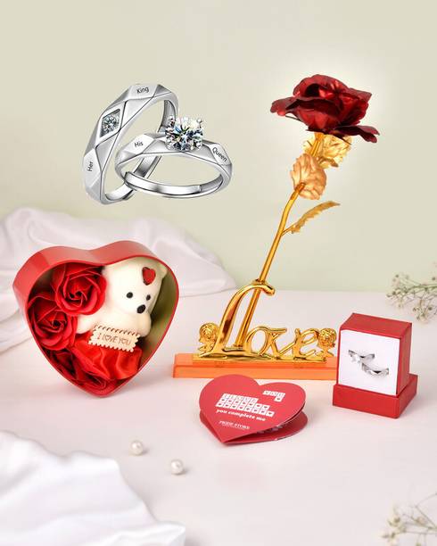 PRIDE STORE Artificial Flower, Jewellery, Soft Toy, Message Pills, Showpiece, Greeting Card Gift Set