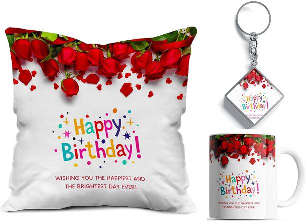 Posh Presents Cushion, Mug, Keychain, Card Holder Gift Set