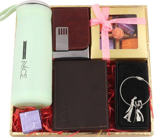 MANTOUSS Bottle, Wallet, Keychain, Greeting Card Gift Set