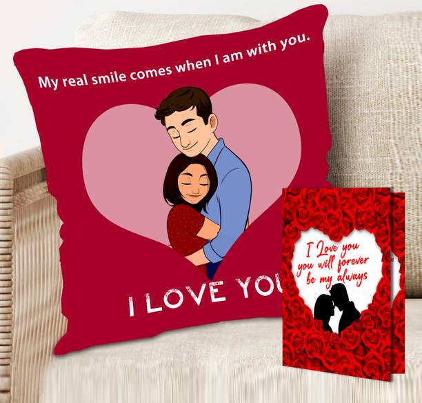 ME&YOU Cushion, Greeting Card Gift Set