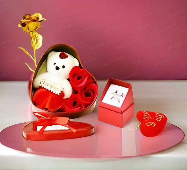 THE CLICK INDIA Artificial Flower, Jewellery, Keychain, Showpiece Gift Set