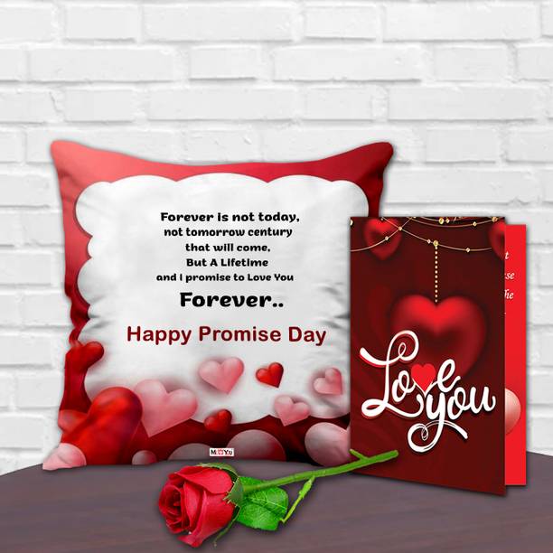Avirons Cushion, Artificial Flower, Greeting Card Gift Set