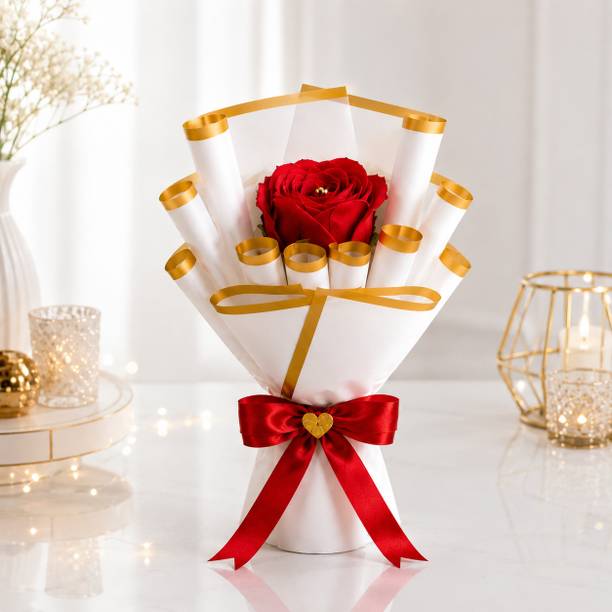 ZYRUSIA Artificial Flower Gift Set