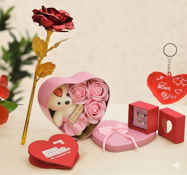 PRIDE STORE Artificial Flower, Jewellery, Keychain, Soft Toy, Greeting Card Gift Set