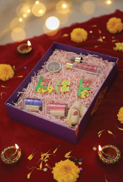 Pujashree Perfume, Candle, Showpiece, Sticker Gift Set
