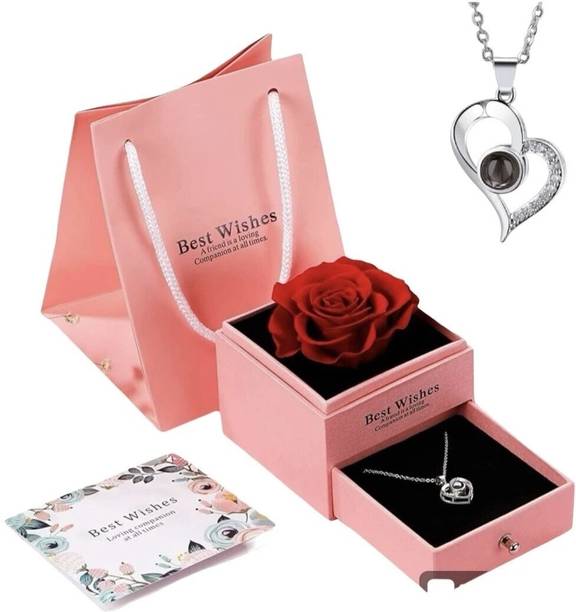 DANAVBOX Jewellery, Artificial Flower, Showpiece Gift Set