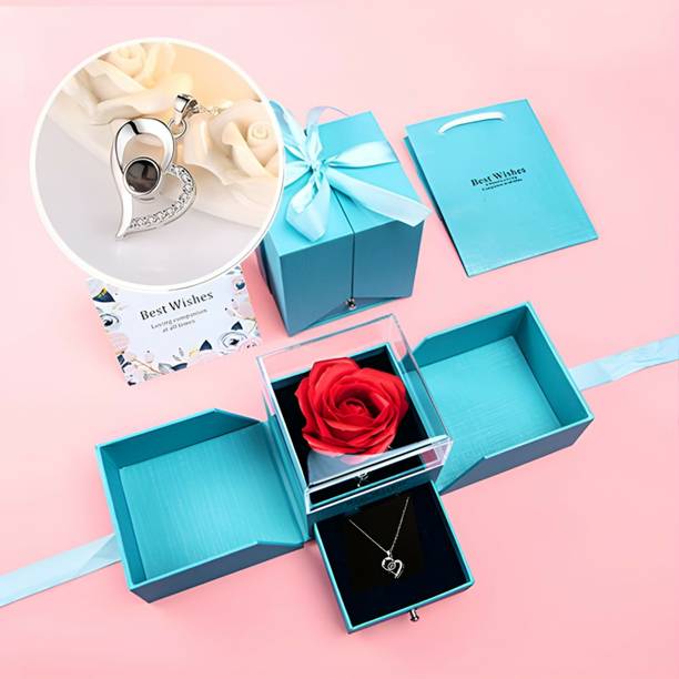 DANAVBOX Jewellery, Artificial Flower, Greeting Card, Showpiece Gift Set