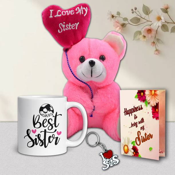 ME&YOU Mug, Greeting Card, Key Ring, Soft Toy Gift Set