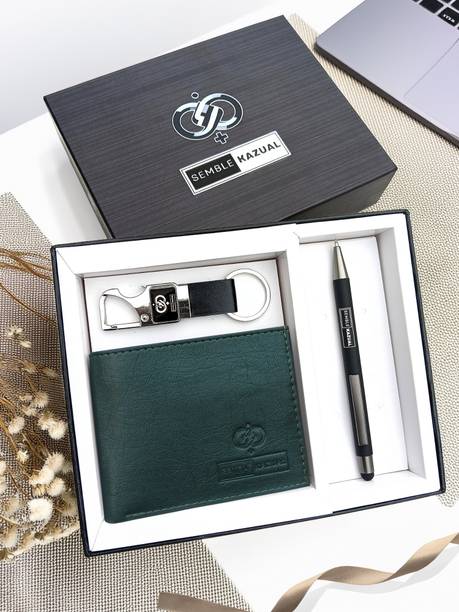 SEMBLE KAZUAL Wallet, Keychain, Pen Gift Set