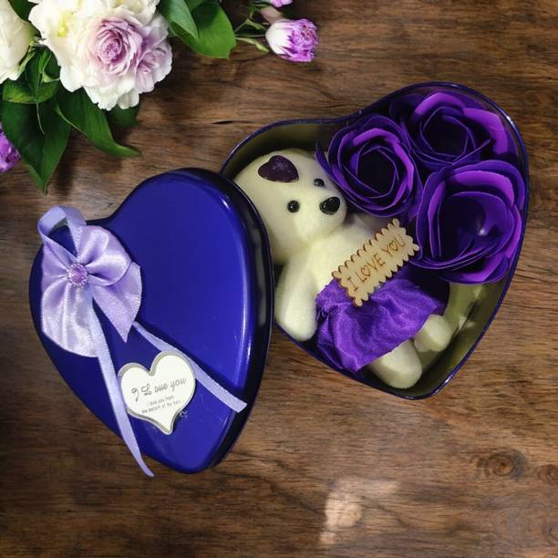 LeafBlu Artificial Flower, Soft Toy, Showpiece, Greeting Card Gift Set