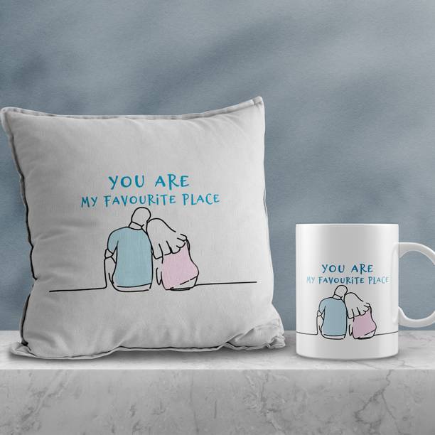 eCraftIndia Cushion, Mug Gift Set