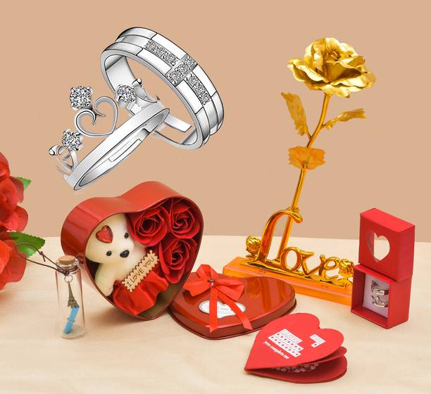 PRIDE STORE Artificial Flower, Jewellery, Message Pills, Showpiece, Soft Toy, Greeting Card Gift Set