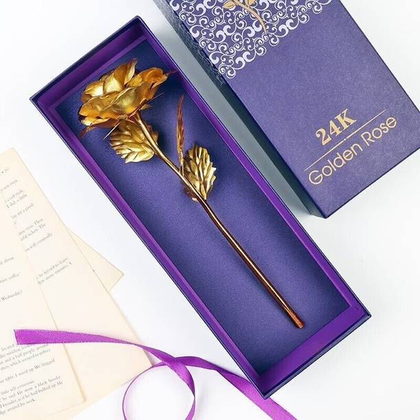 TIED RIBBONS Showpiece, Artificial Flower Gift Set