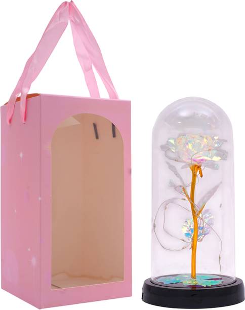 Wagwanfly Artificial Flower, Lamp Gift Set