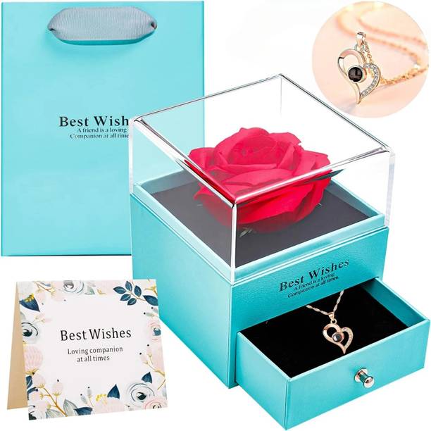 DANAVBOX Jewellery, Artificial Flower, Showpiece Gift Set