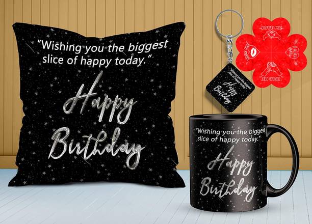 Elegaci Gifts Cushion, Mug, Greeting Card Gift Set