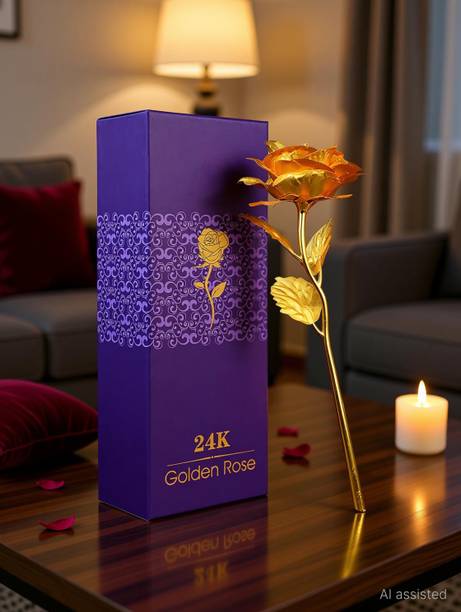 IndoSkyAsia Artificial Flower, Showpiece Gift Set