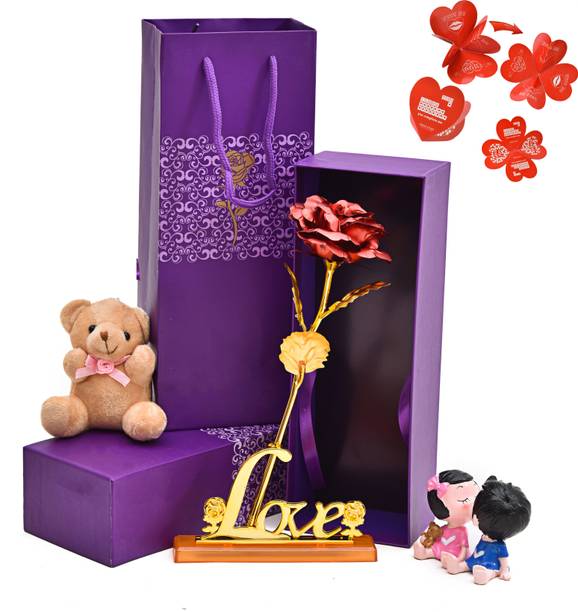 PRIDE STORE Artificial Flower Gift Set