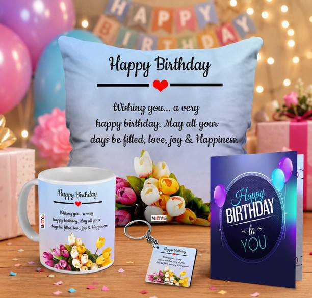 ME&YOU Cushion, Mug, Keychain, Greeting Card Gift Set