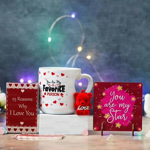 Dreamica Mug, Keychain, Showpiece, Greeting Card Gift Set